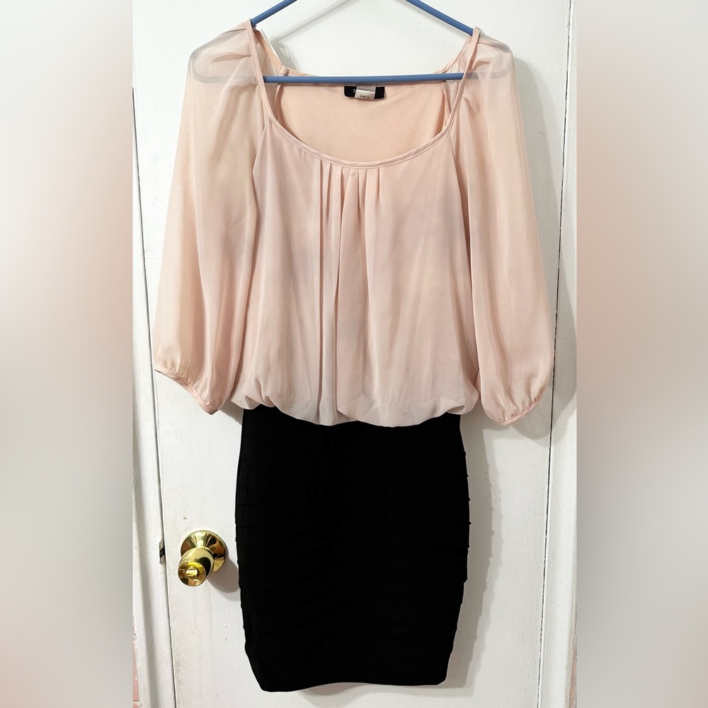 Bicolor sexy work outfit